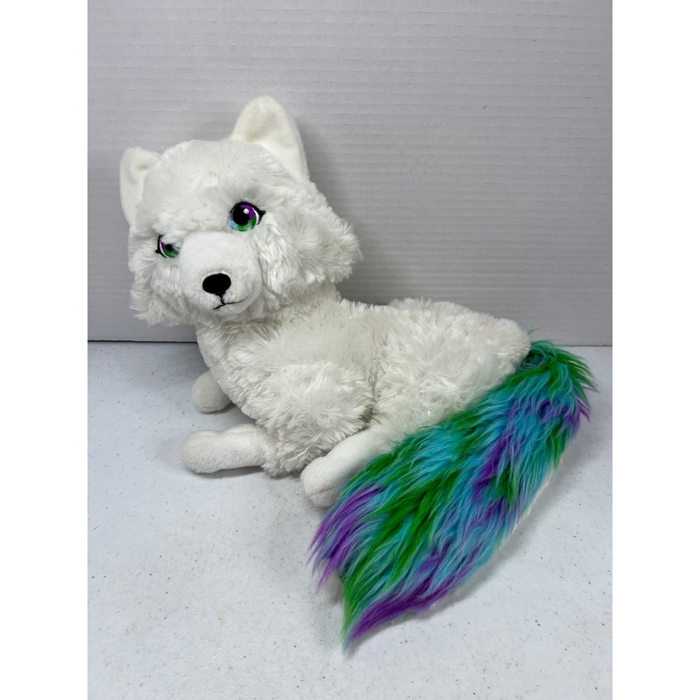 Elf on the Shelf Elf Pets Arctic Fox Noorah White Plush Rainbow Tail 10 Inch
